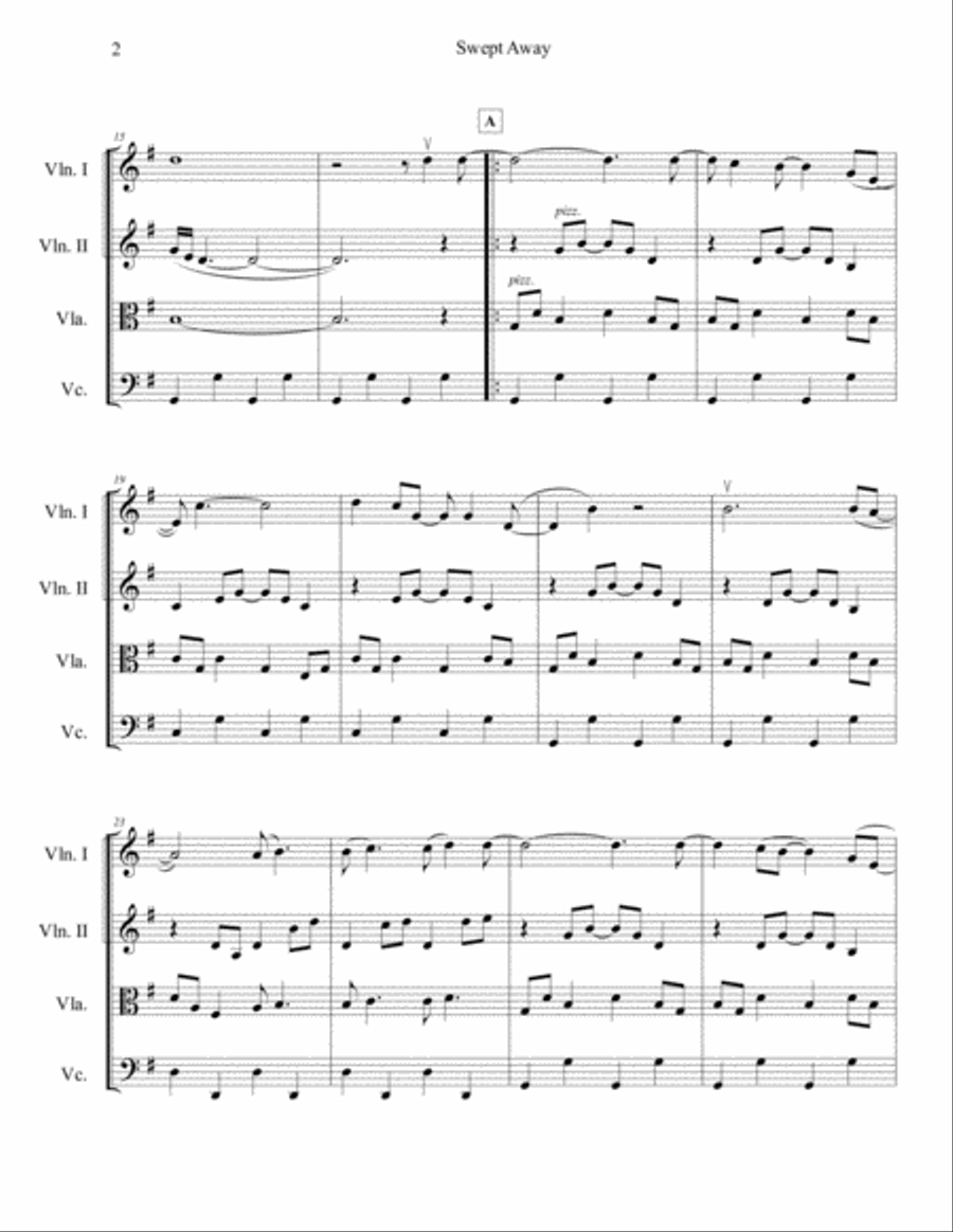 Swept Away String Quartet scores gallery preview page 3