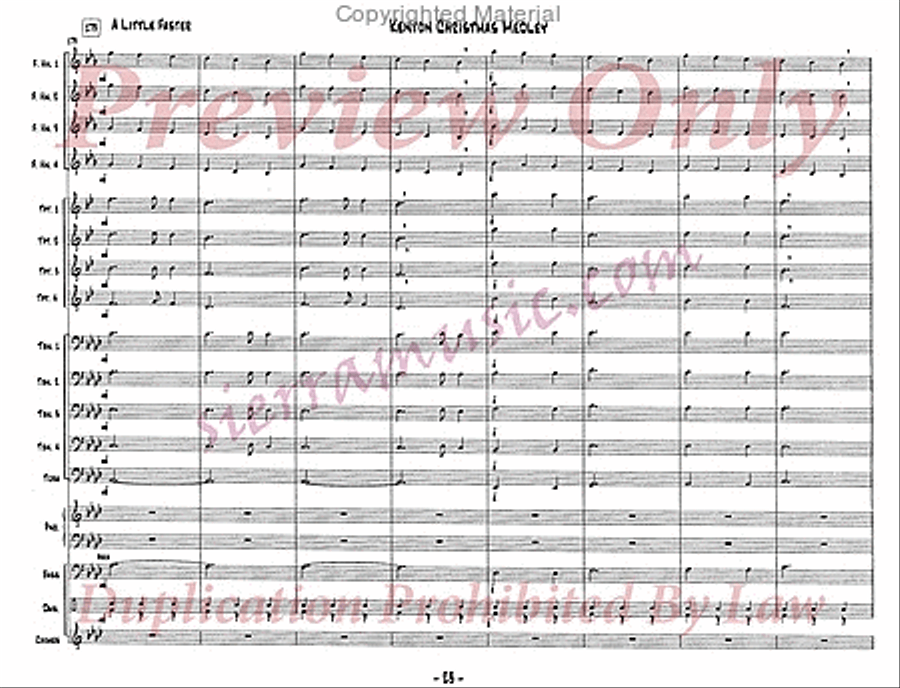 Christmas Medley Christmas Medley Jazz Ensemble scores gallery preview page 24
