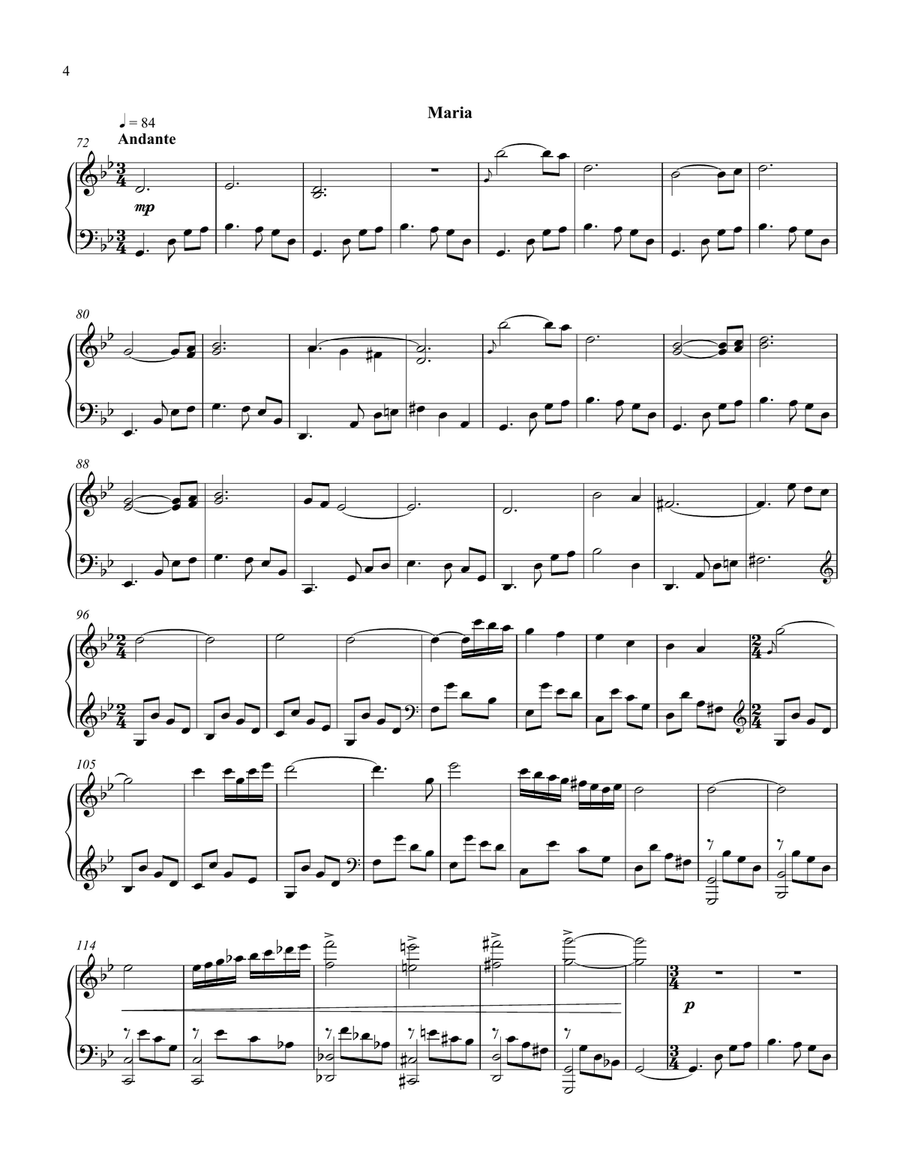 Hornblower Suite Piano Solo scores gallery preview page 4