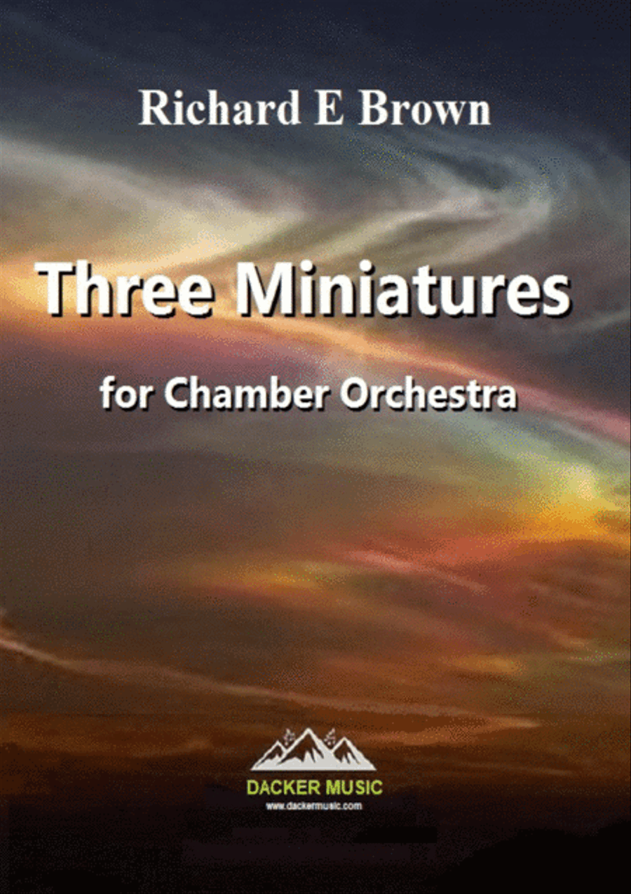 Three Miniatures for Chamber Orchestra Chamber Orchestra scores gallery preview page 1