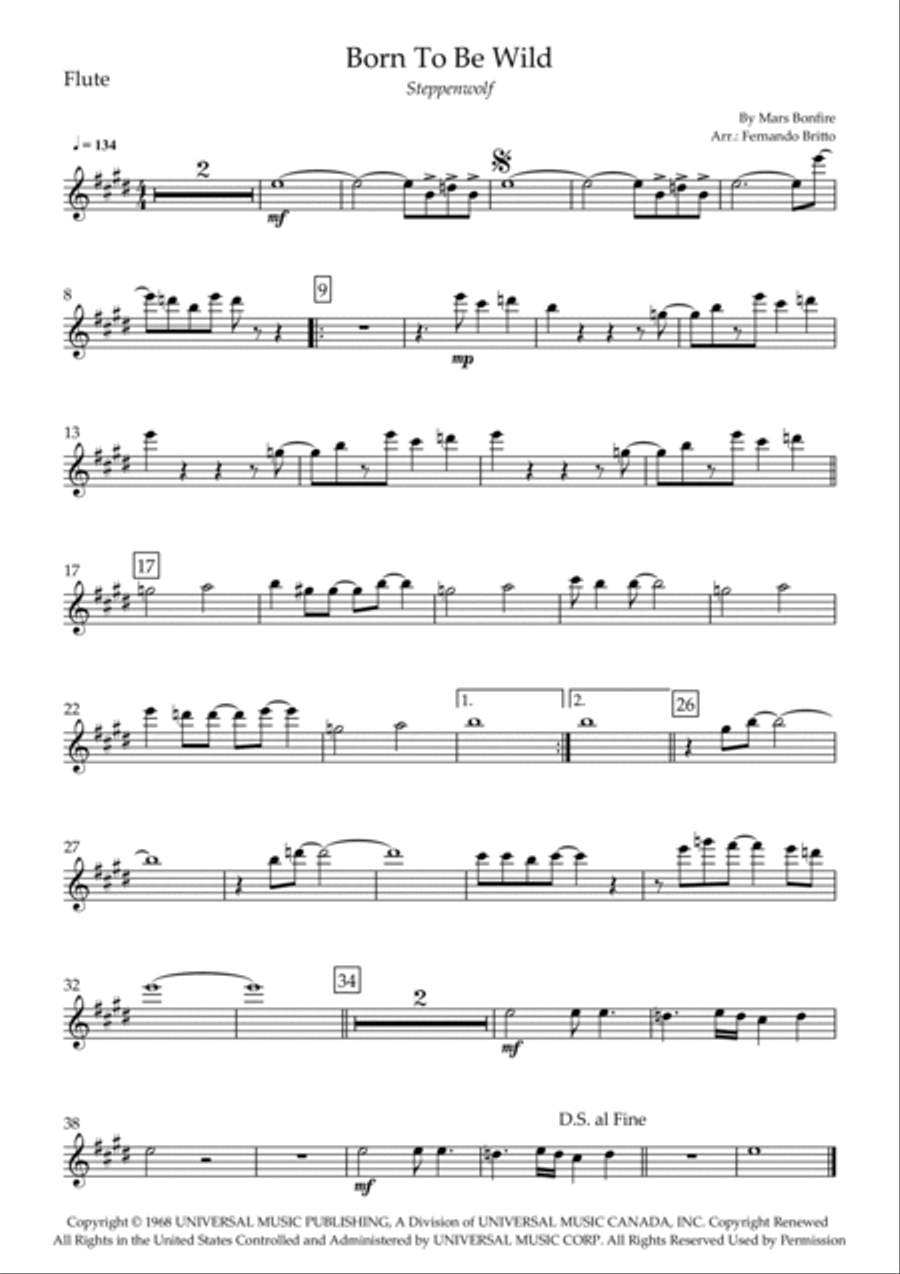Born To Be Wild Born To Be Wild Small Ensemble scores gallery preview page 5
