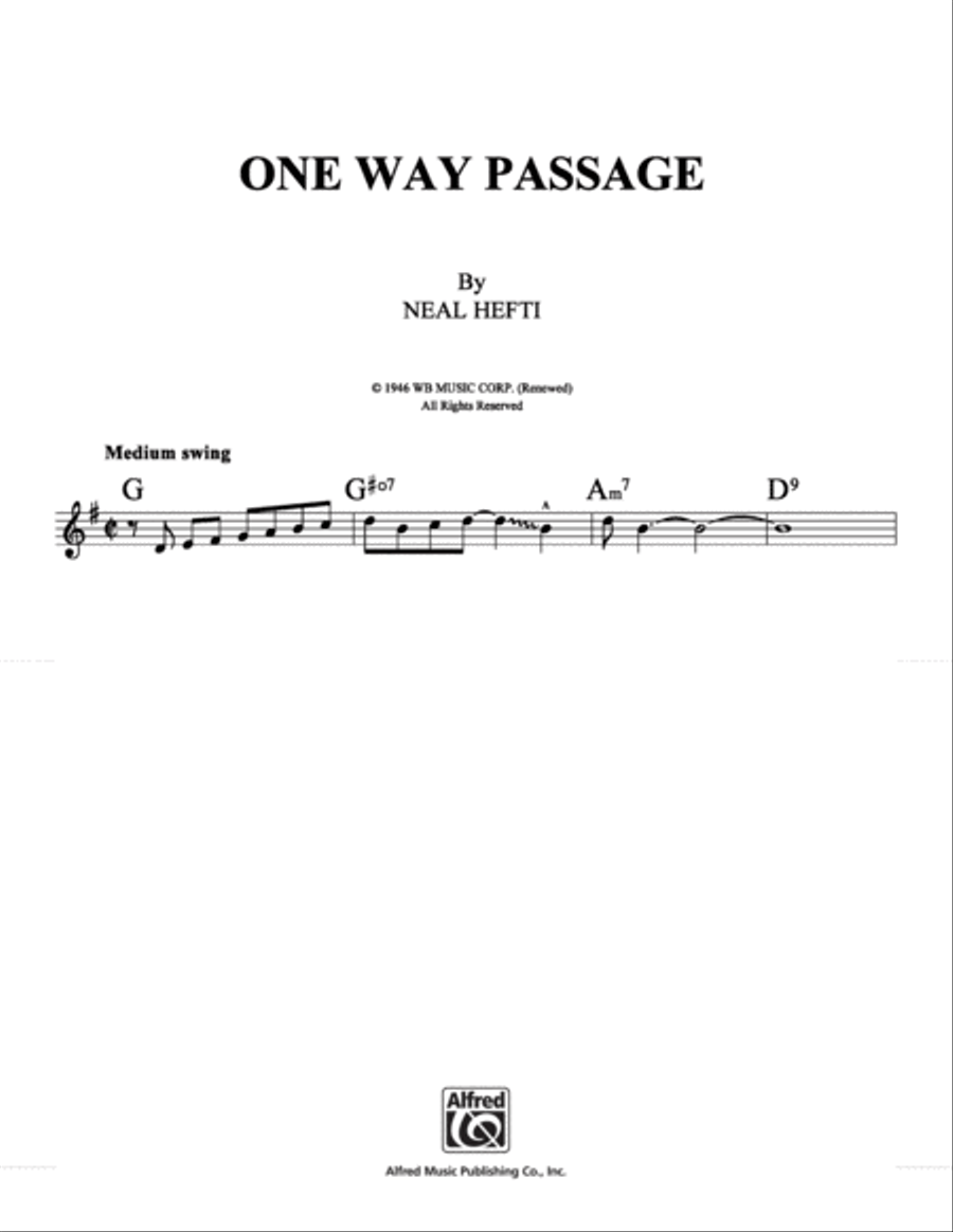 One Way Passage School and Community scores gallery preview page 1