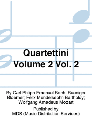 Book cover for Quartettini Volume 2 Vol. 2