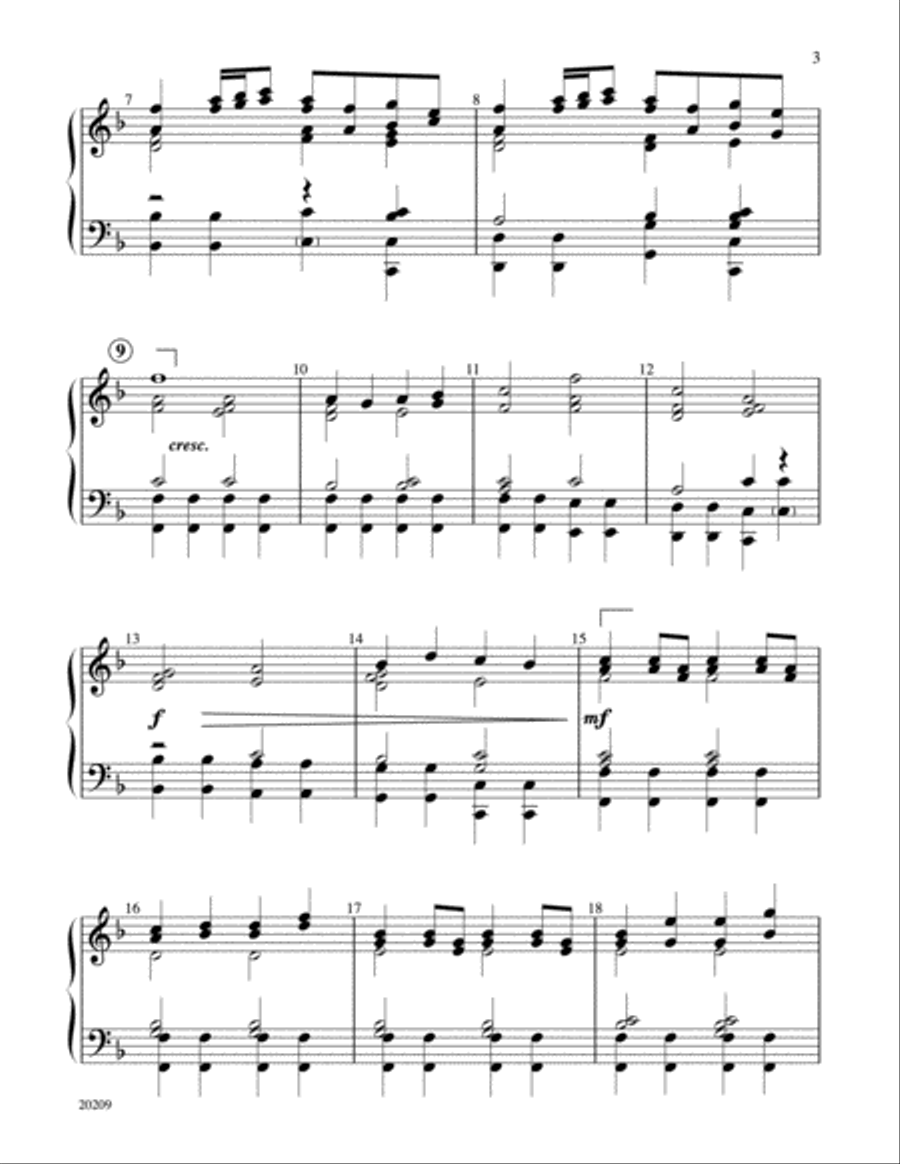 Savior, Like a Shepherd, Lead Us Handbell Choir scores gallery preview page 3