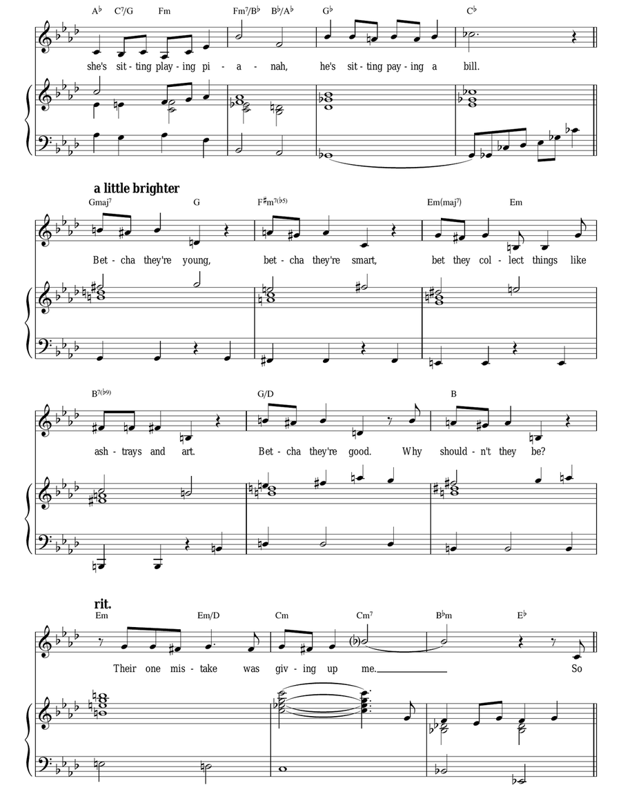 Maybe (from Annie) (1982 Original motion picture version) Piano, Vocal scores gallery preview page 2