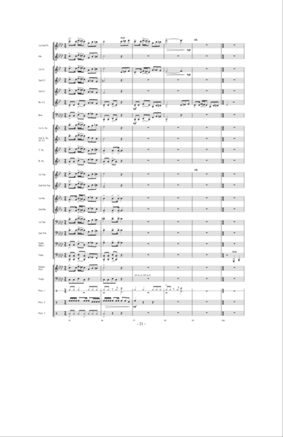 Valley of the Kings Concert Band scores gallery preview page 20