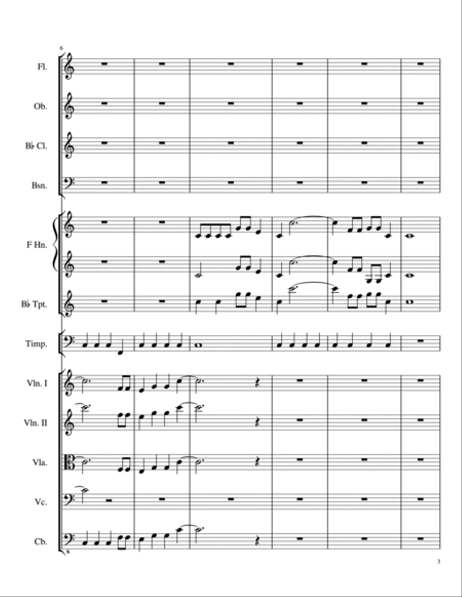 Fanfare in C Full Orchestra scores gallery preview page 3