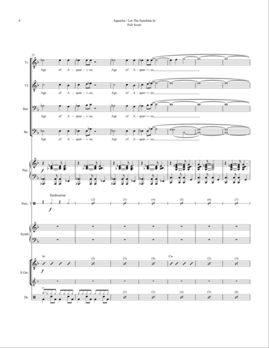 Aquarius Small Ensemble scores gallery preview page 4