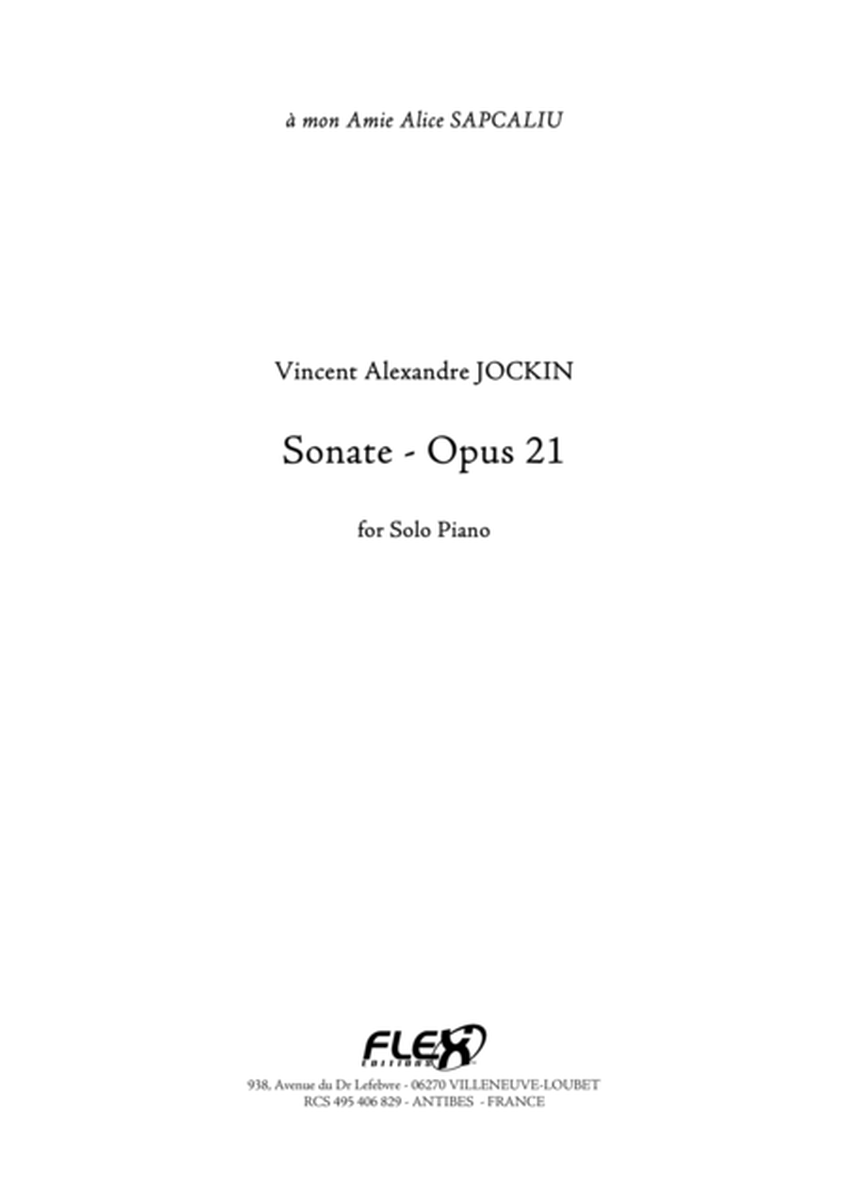 Sonate, Opus 21 image number null