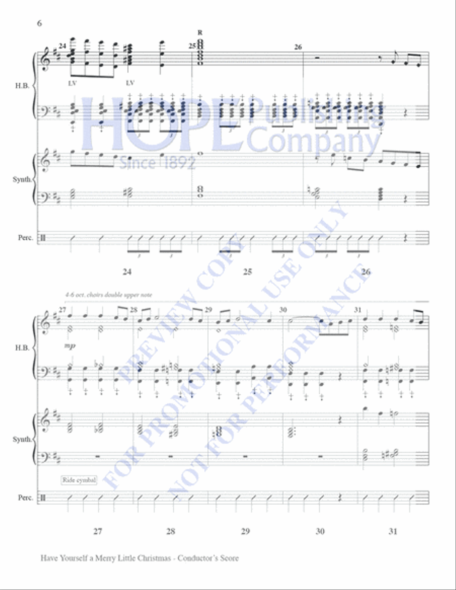 Have Yourself A Merry Little Christmas Set of Parts scores gallery preview page 6