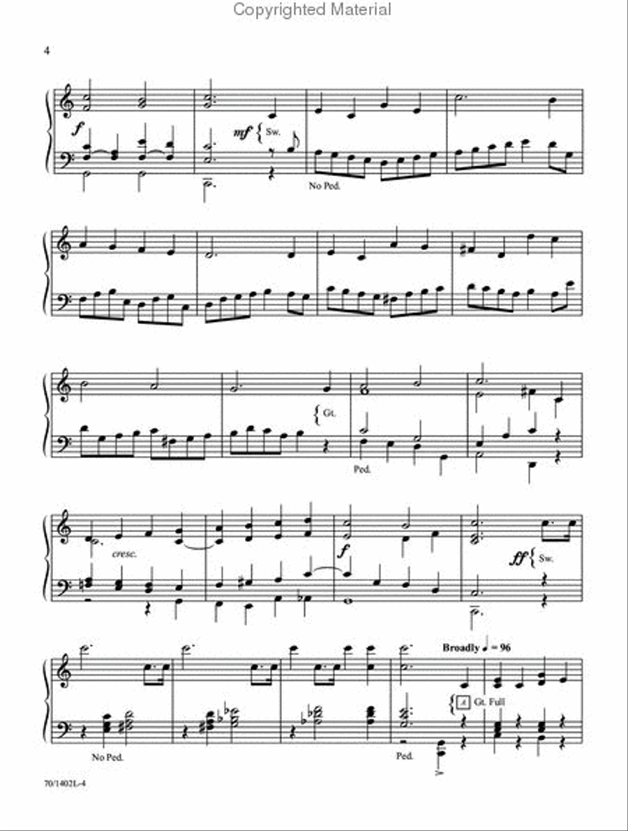 Joyful Be Joyful Be Organ Solo scores gallery preview page 3