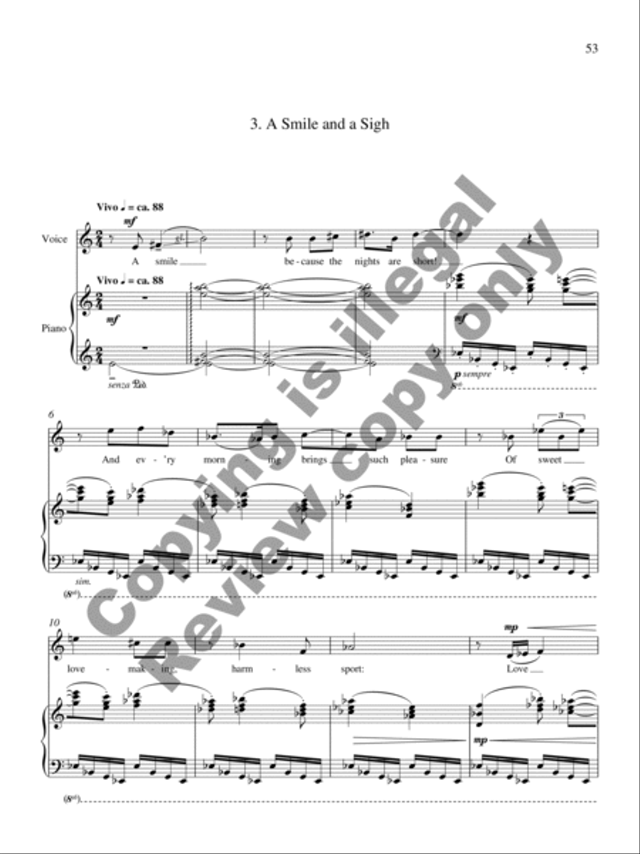 Collected Songs for Soprano and Piano Soprano Voice scores gallery preview page 50