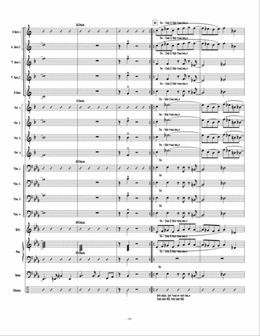 Speed Shift Speed Shift Jazz Ensemble scores gallery preview page 17