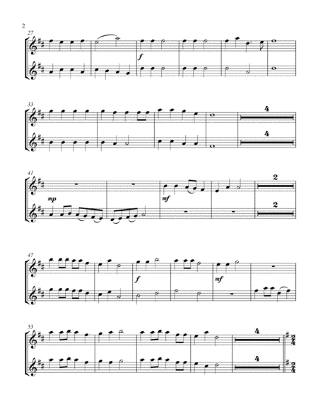 A Fun Christmas Medley (treble Eb instrument duet, parts only) image number null