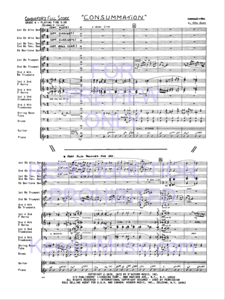 Consummation Jazz Ensemble scores gallery preview page 2