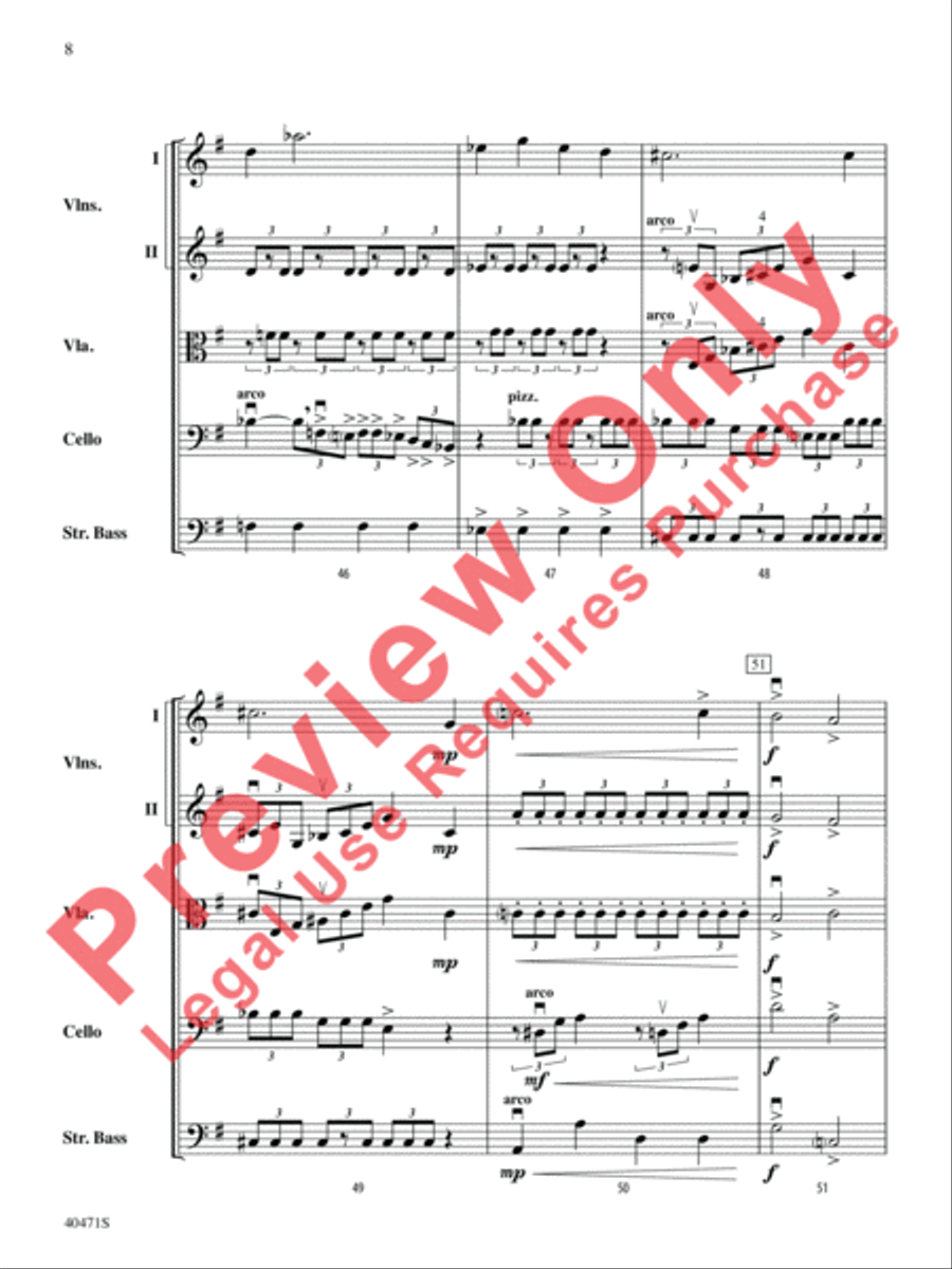 Sonata Pathetique String Orchestra scores gallery preview page 9