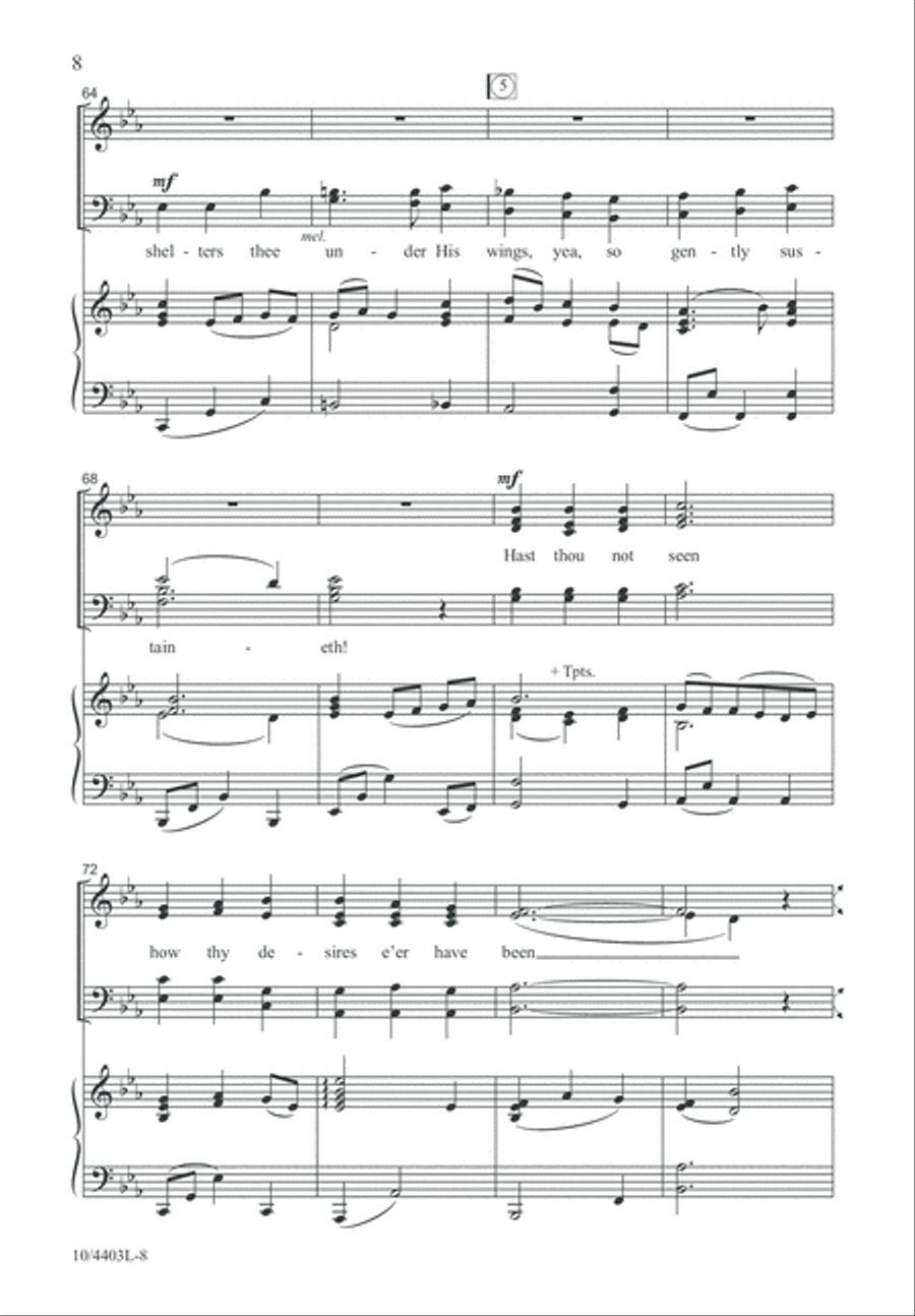 Praise to the Lord, the Almighty 4-Part scores gallery preview page 8