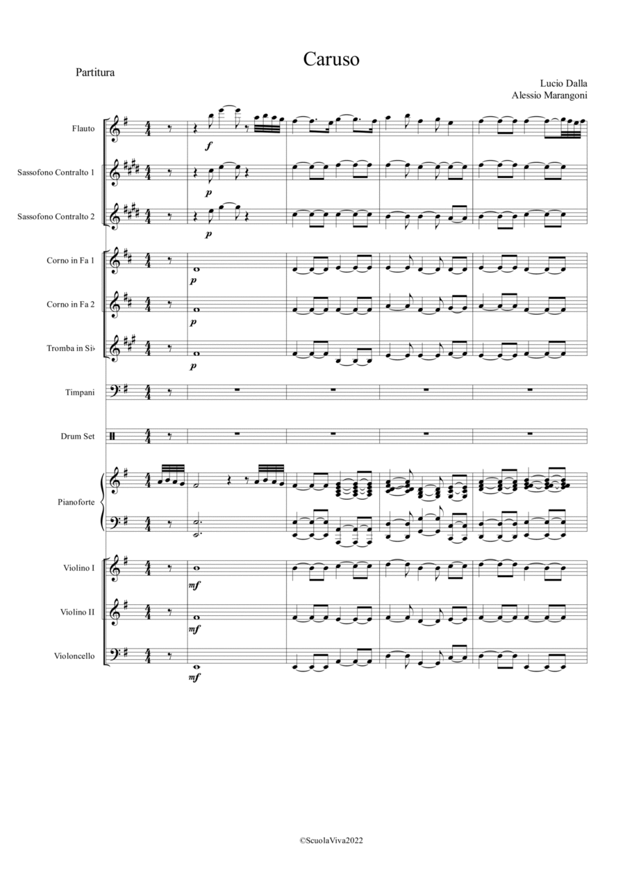 Caruso Caruso Flute scores gallery preview page 1
