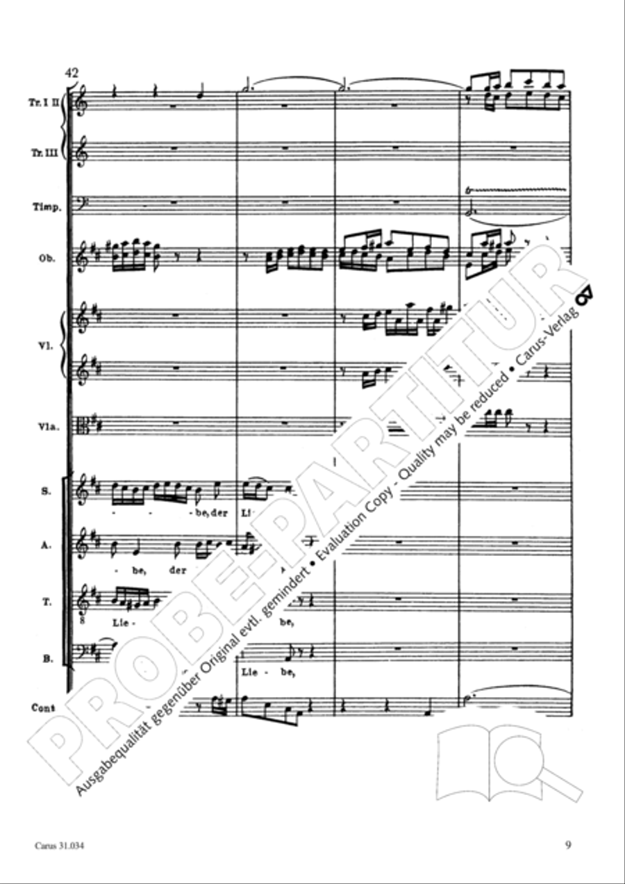 O fire everlasting (O ewiges Feuer, o Ursprung der Liebe) ATB scores gallery preview page 24