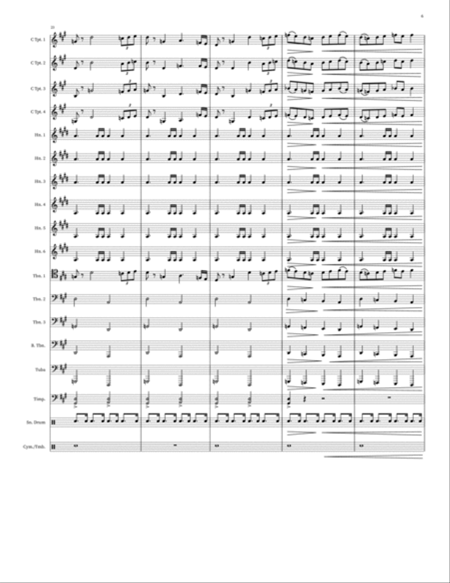 Parade Of The Charioteers Small Ensemble scores gallery preview page 6