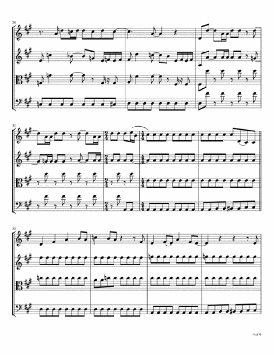 Back In The Ussr String Quartet scores gallery preview page 5
