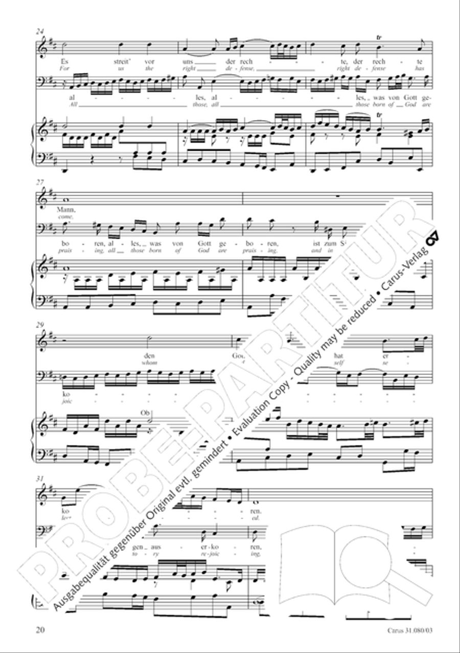 A mighty fortress is our God (Ein feste Burg ist unser Gott) 4-Part scores gallery preview page 20