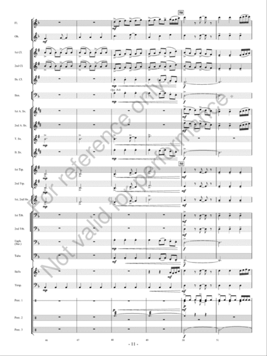 Avalanche! Concert Band scores gallery preview page 12