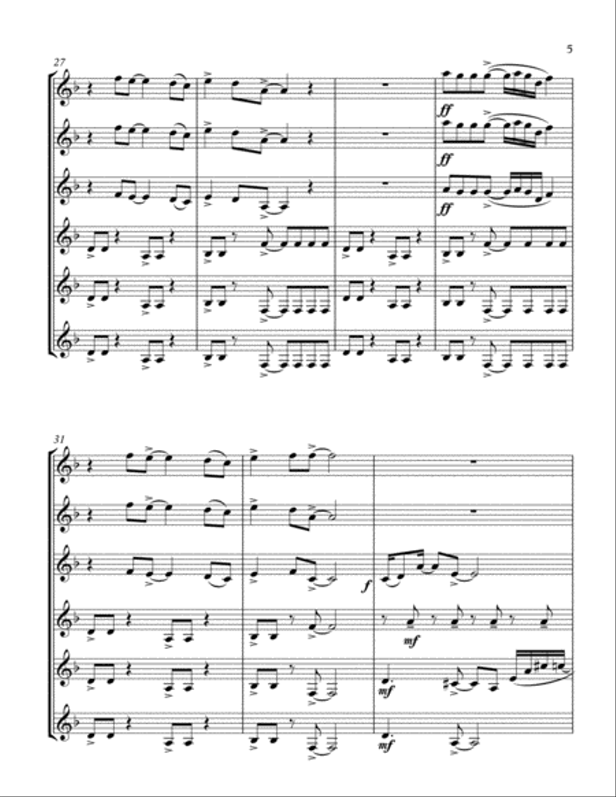 Say It Ain't So Say It Ain't So Woodwind Ensemble scores gallery preview page 5