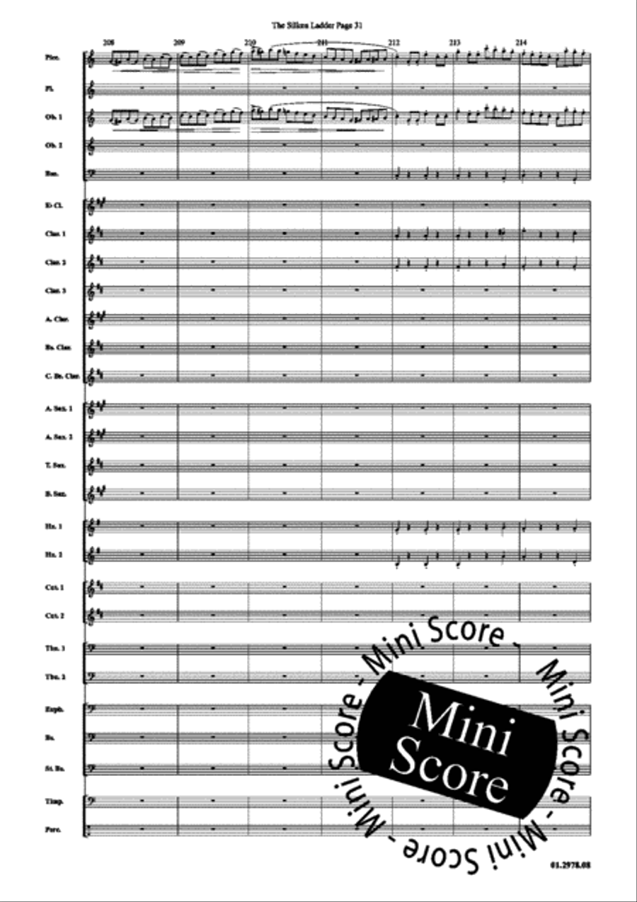The Silken Ladder Concert Band scores gallery preview page 35