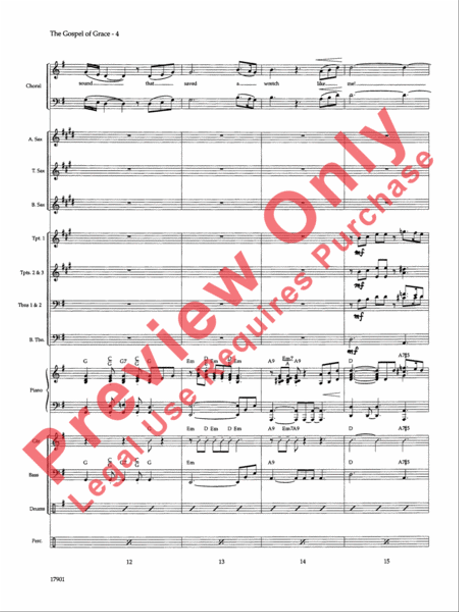The Gospel of Grace The Gospel of Grace Choir scores gallery preview page 5