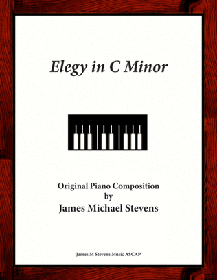 Book cover for Elegy in C Minor - Reflective Piano