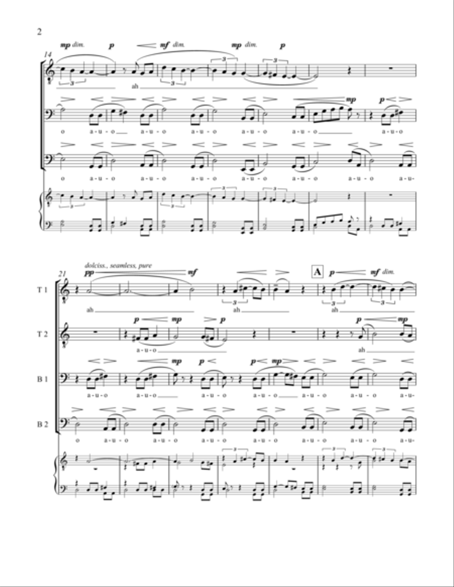 Vocalise TTBB scores gallery preview page 10