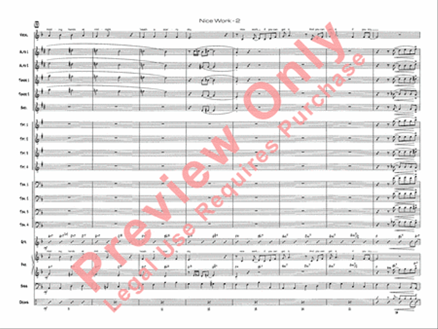 Nice Work If You Can Get It Jazz Ensemble scores gallery preview page 5