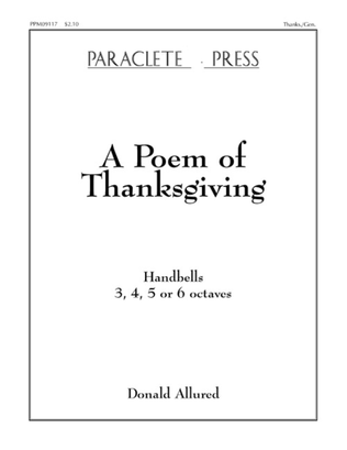 A Poem of Thanksgiving
