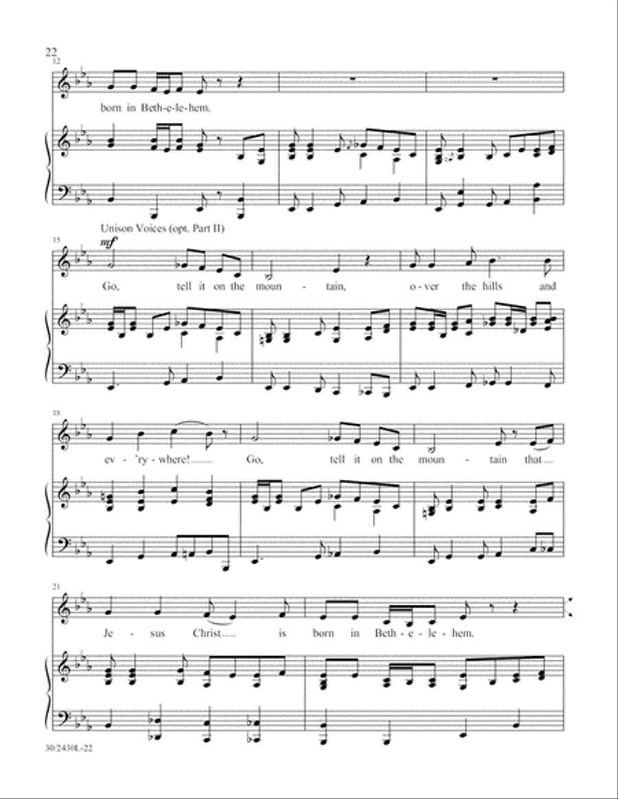 Simply Spirituals Unison Choir scores gallery preview page 23