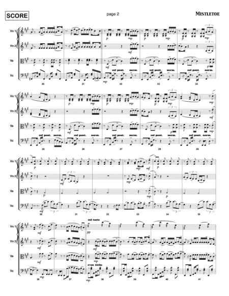 Mistletoe - Full Score