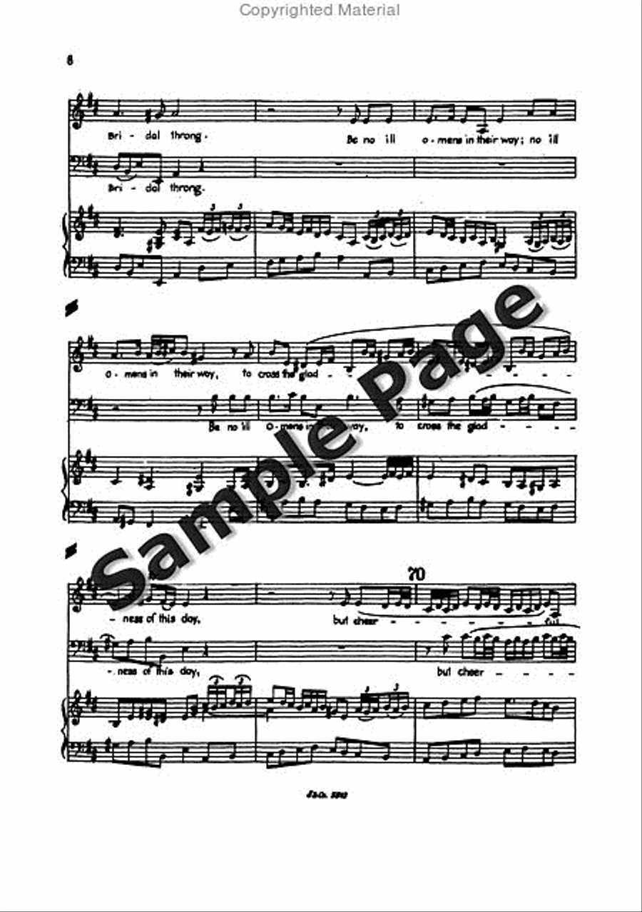 Blow Marriage Ode Full Score Mixed Choir scores gallery preview page 11