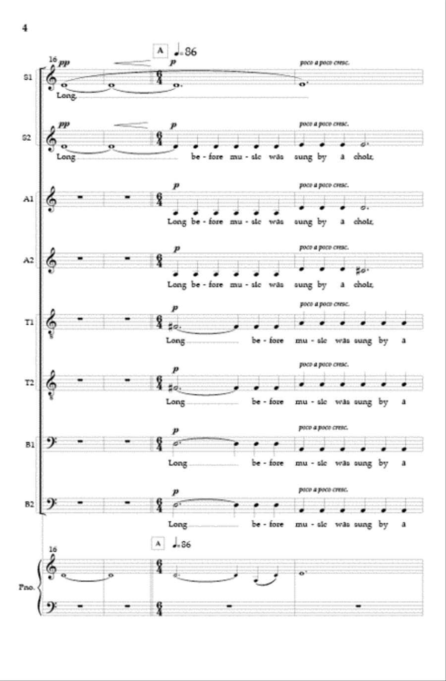 Luminous Night of the Soul (Vocal Score) SSAATTBB scores gallery preview page 3