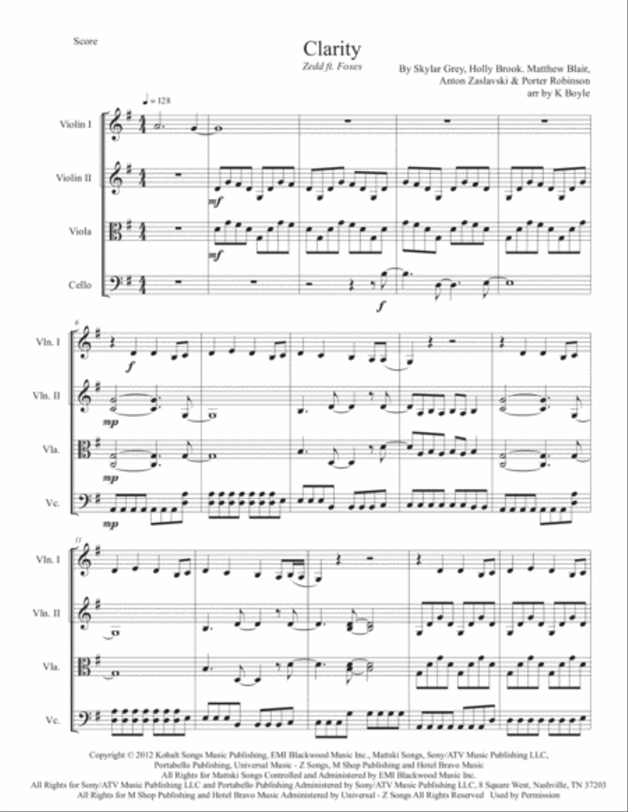Clarity String Trio scores gallery preview page 1