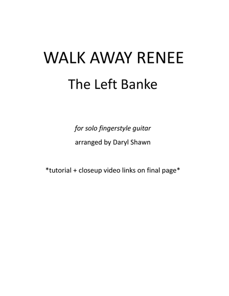 Walk Away Renee image number null