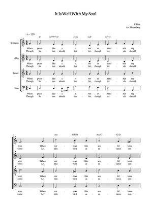 It Is Well With My Soul - SATB with chords