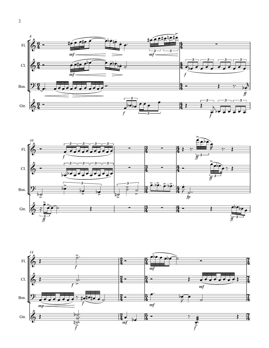 Quartet Small Ensemble scores gallery preview page 4
