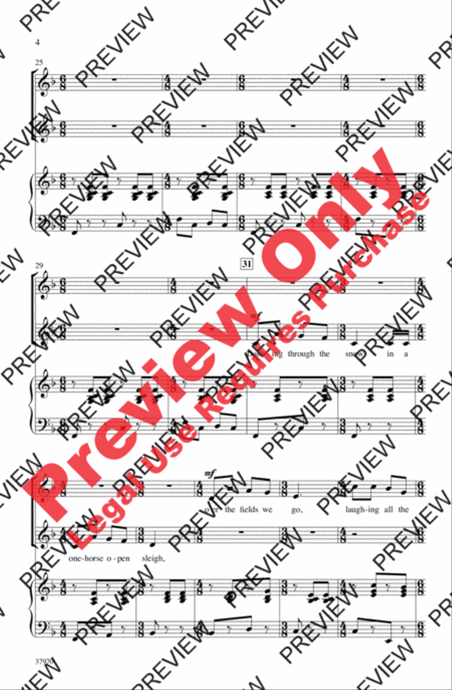 Jingle Bells (Sort Of) Women's Choir scores gallery preview page 4