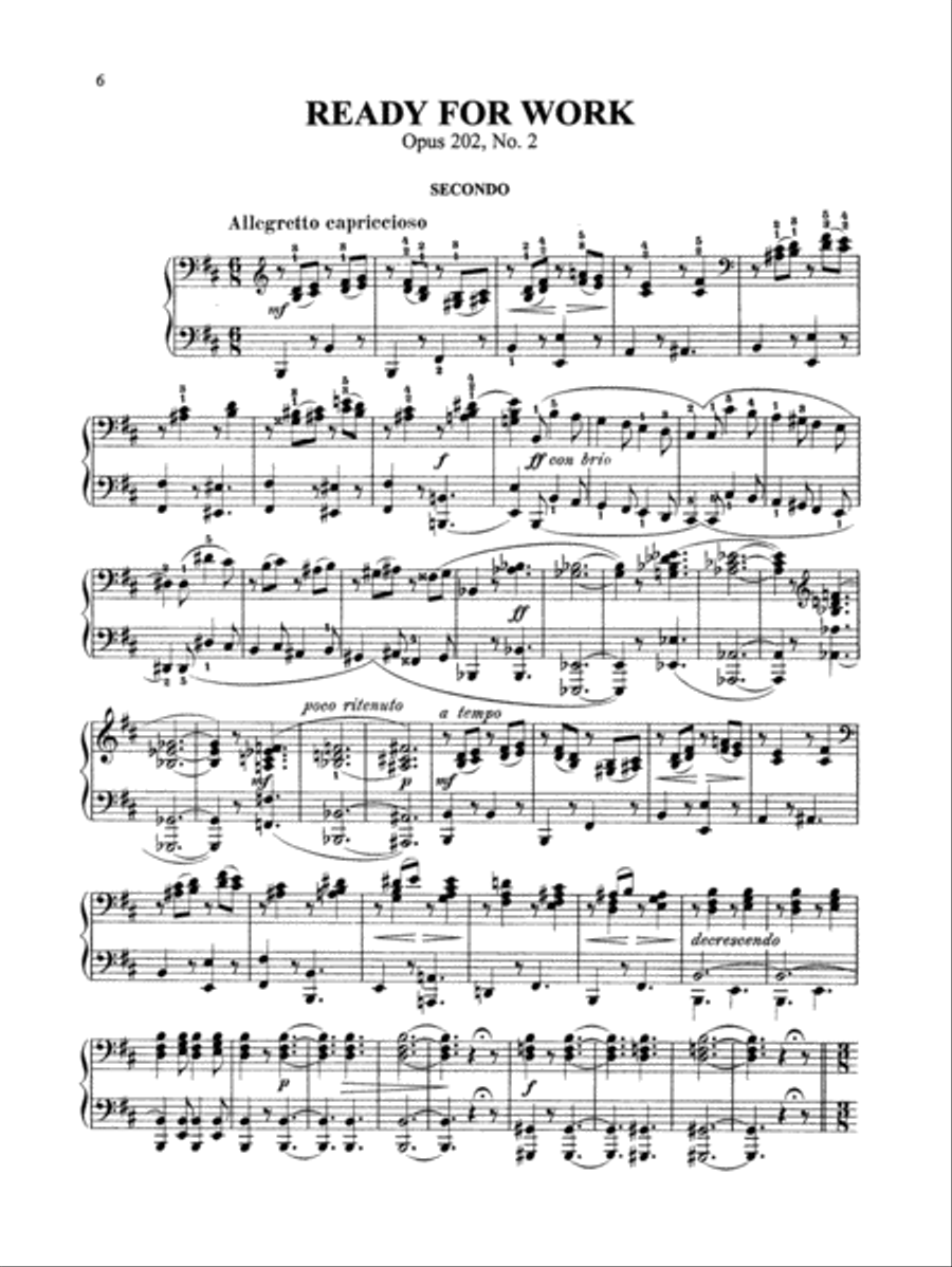 Gurlitt: Stray Leaves, Op. 202 Piano Duet scores gallery preview page 1