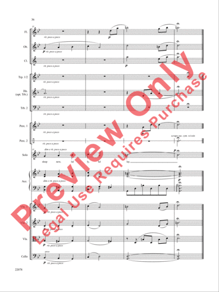 A Christmas Carol (Instrumental Parts) Choir scores gallery preview page 37