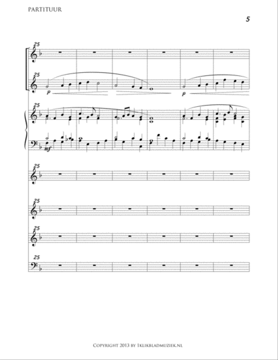 Looft De Heer met Vreugde Oboe scores gallery preview page 5
