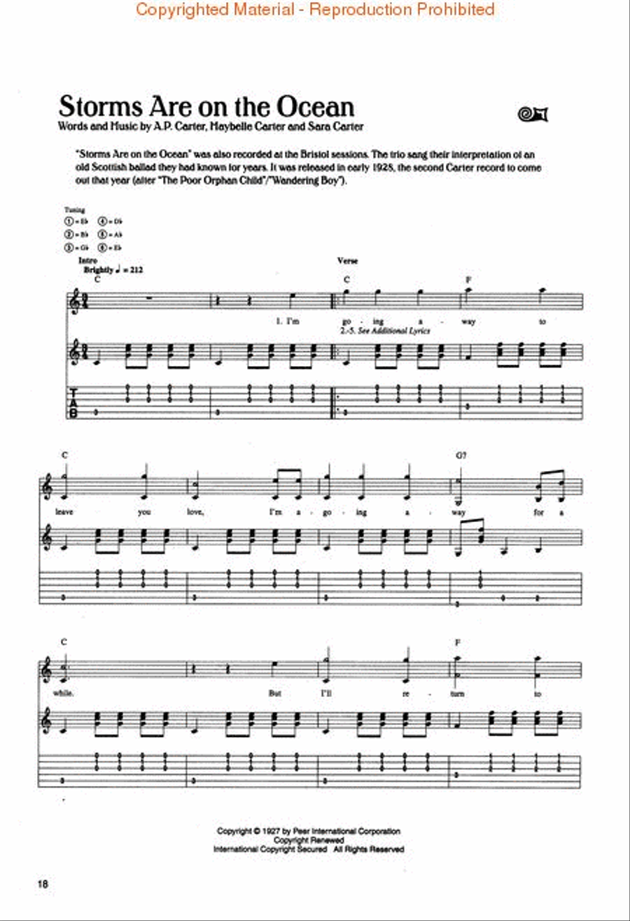 The Carter Family Collection Electric Guitar scores gallery preview page 3