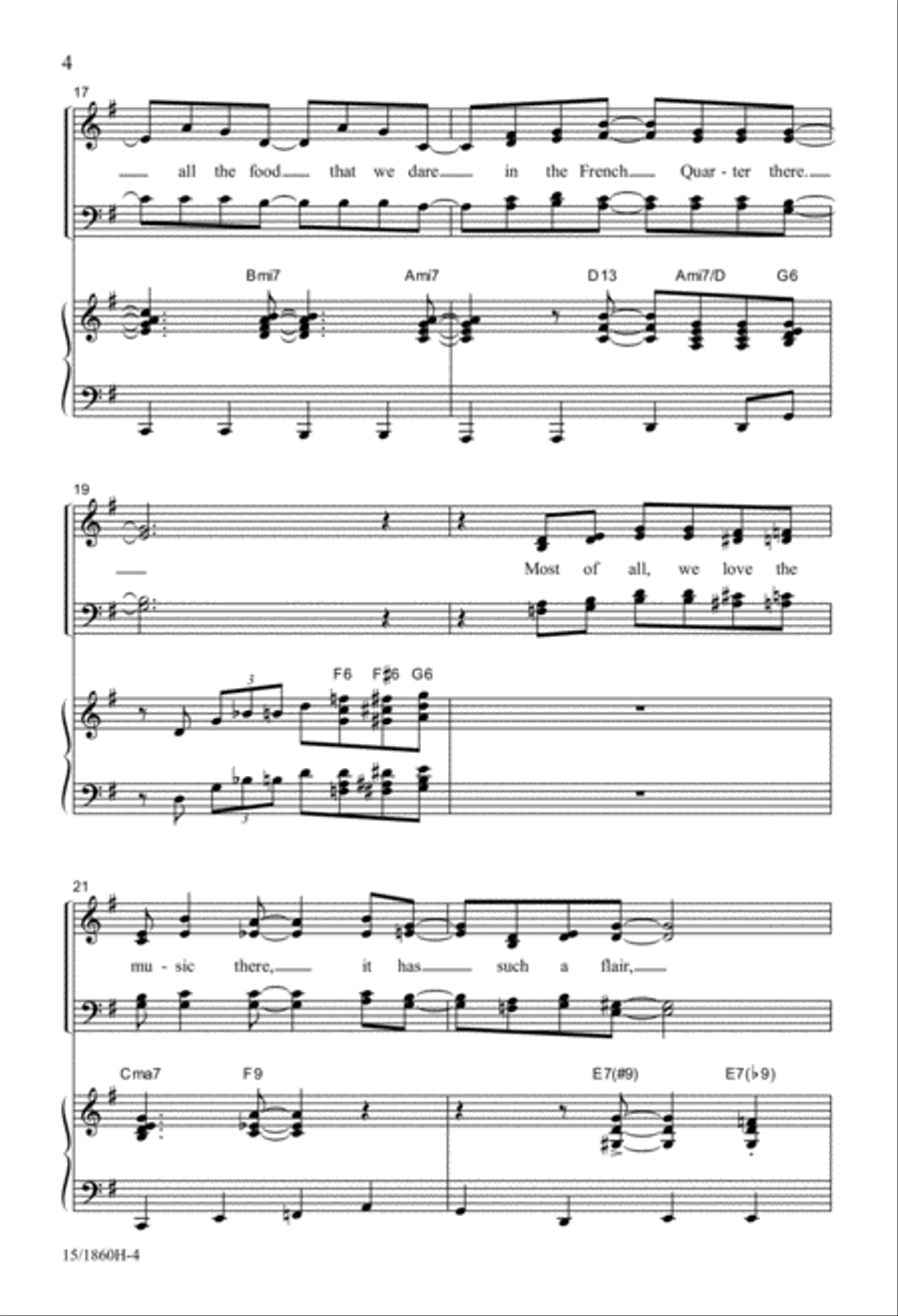 City of Jazz 4-Part scores gallery preview page 4