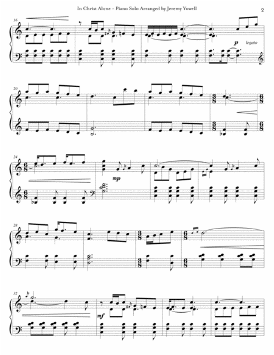 In Christ Alone In Christ Alone Piano Solo scores gallery preview page 3