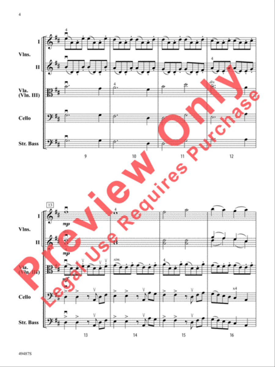 Bow Olympics String Orchestra scores gallery preview page 5